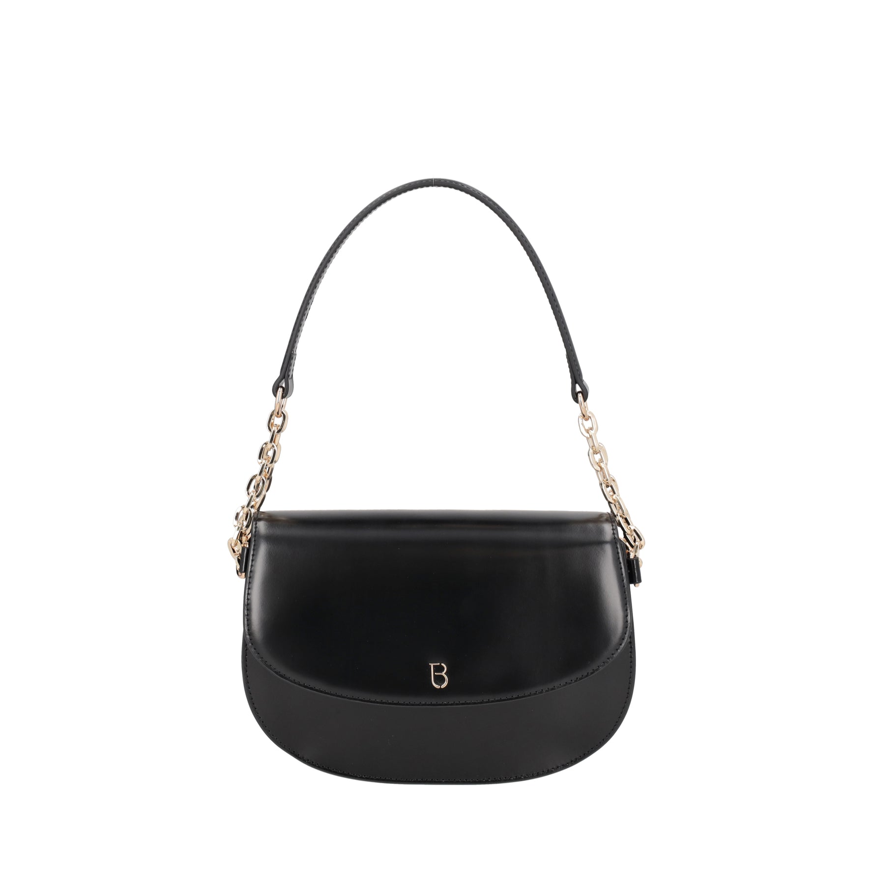 Hollywood leather shoulder strap with black flap