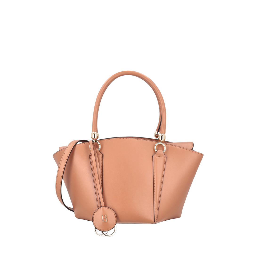 Borsa a mano in pelle Athena colore biscotto