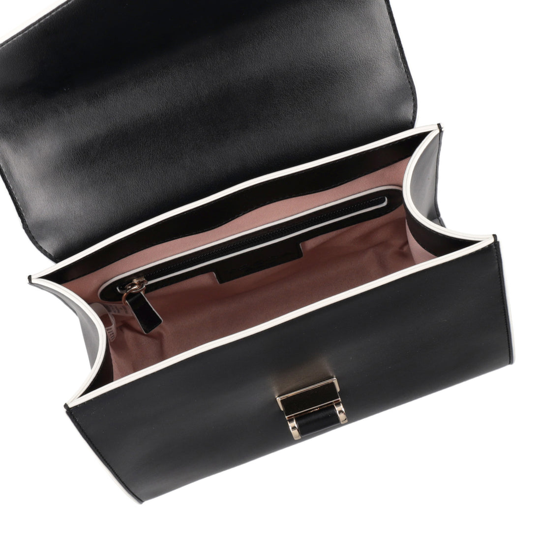 Borsa a spalla Grace in pelle con tracolla colore nero