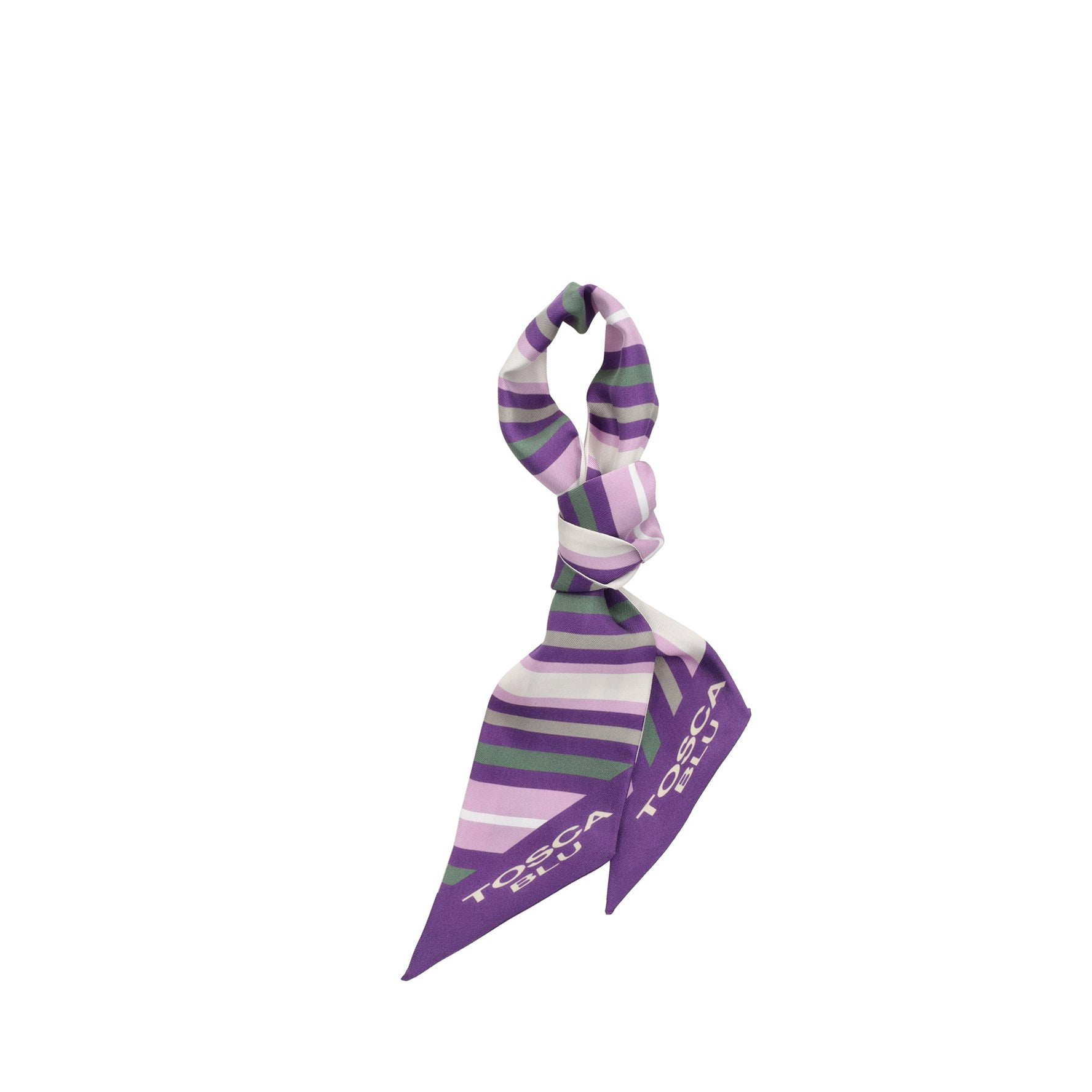 Foulard Twilly Grace in seta colore viola