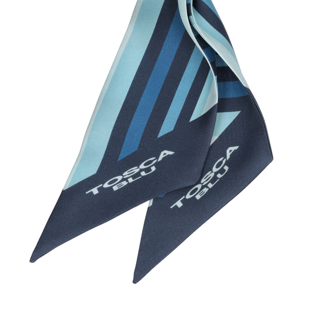 Foulard Twilly Grace in seta colore bluette