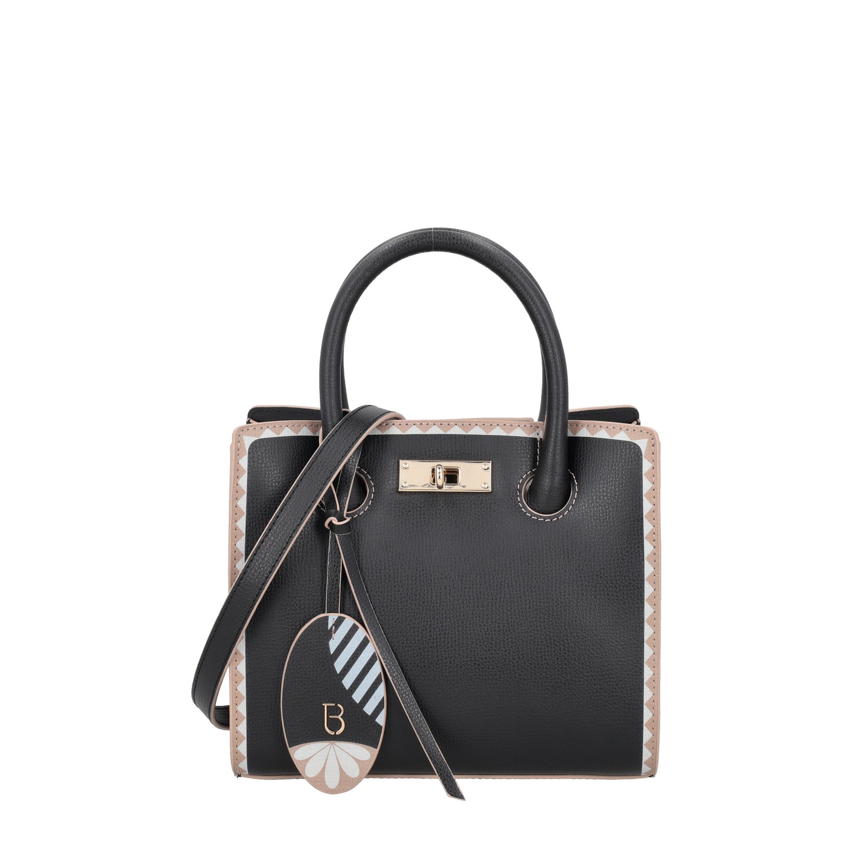Blanca mini handbag in black leather