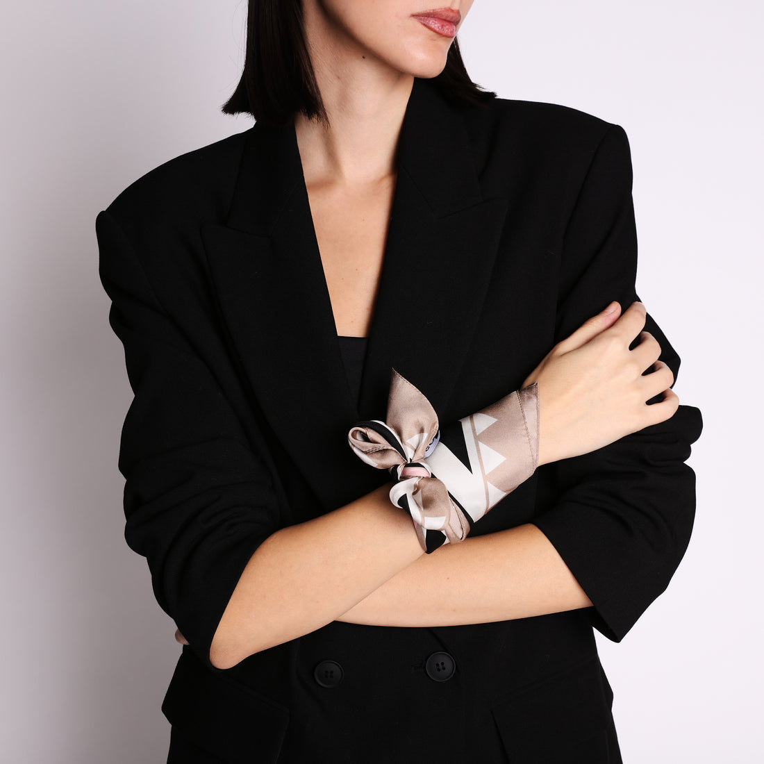Blanca pink silk scarf