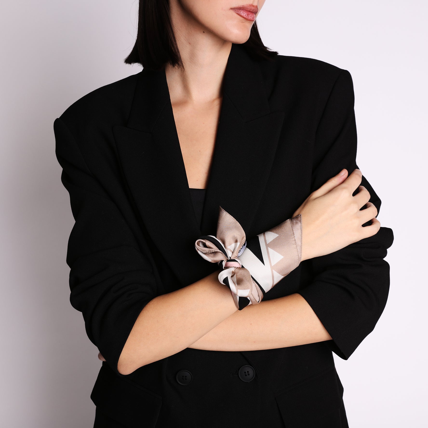 Blanca pink silk scarf