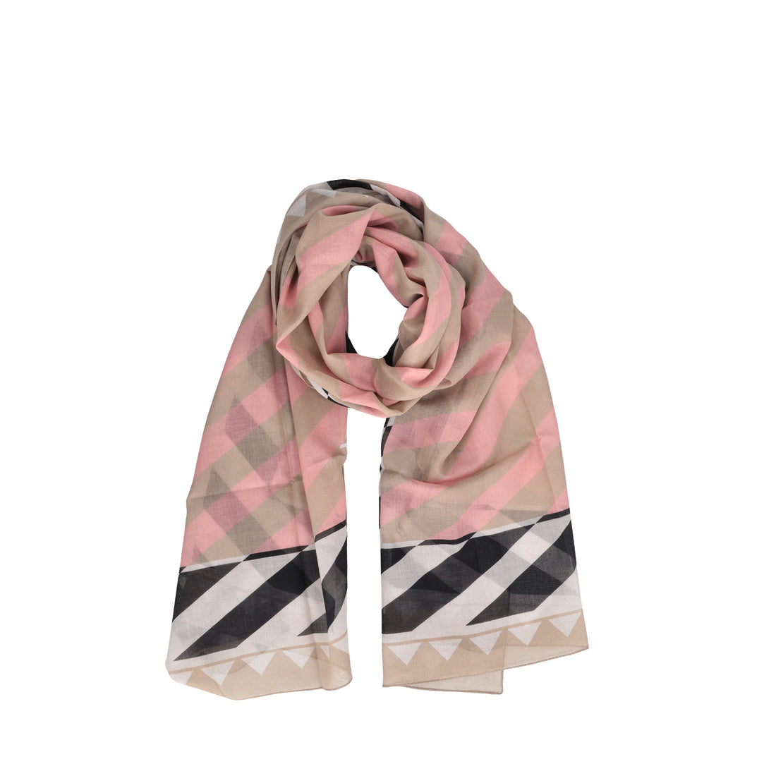 Blanca scarf with pink print