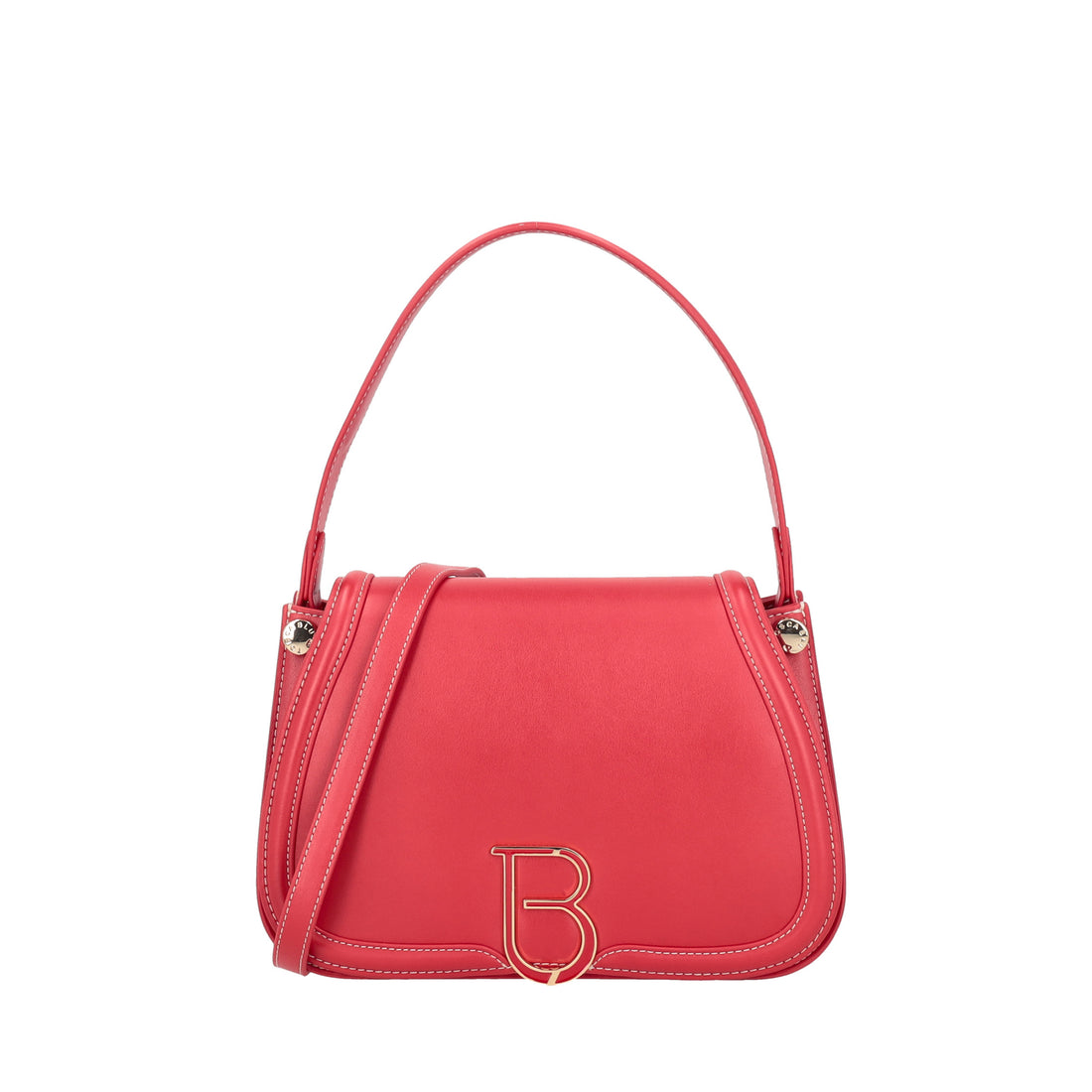 Borsa a spalla Margaret con logo colore rosso