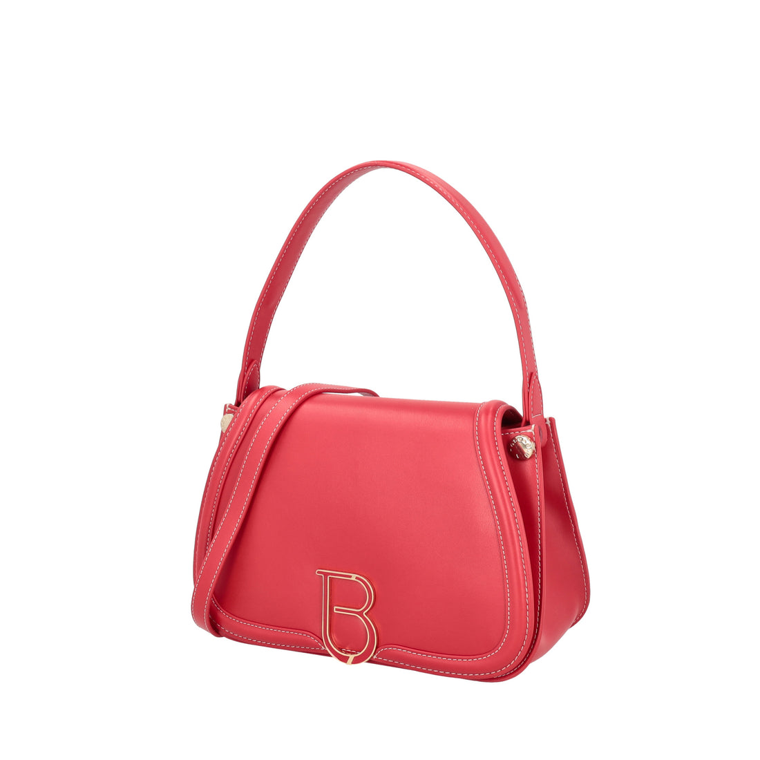 Borsa a spalla Margaret con logo colore rosso
