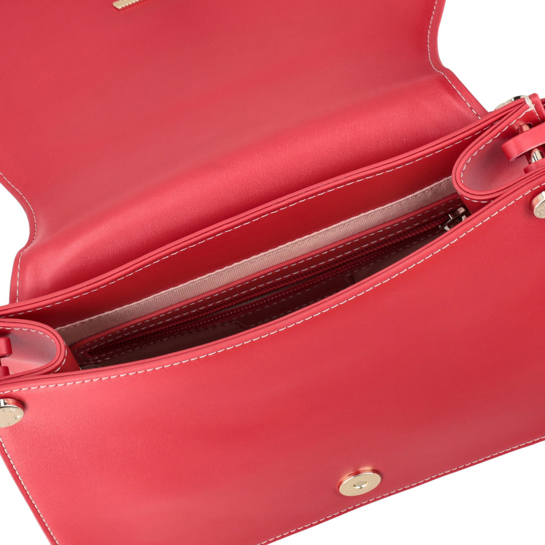 Borsa a spalla Margaret con logo colore rosso