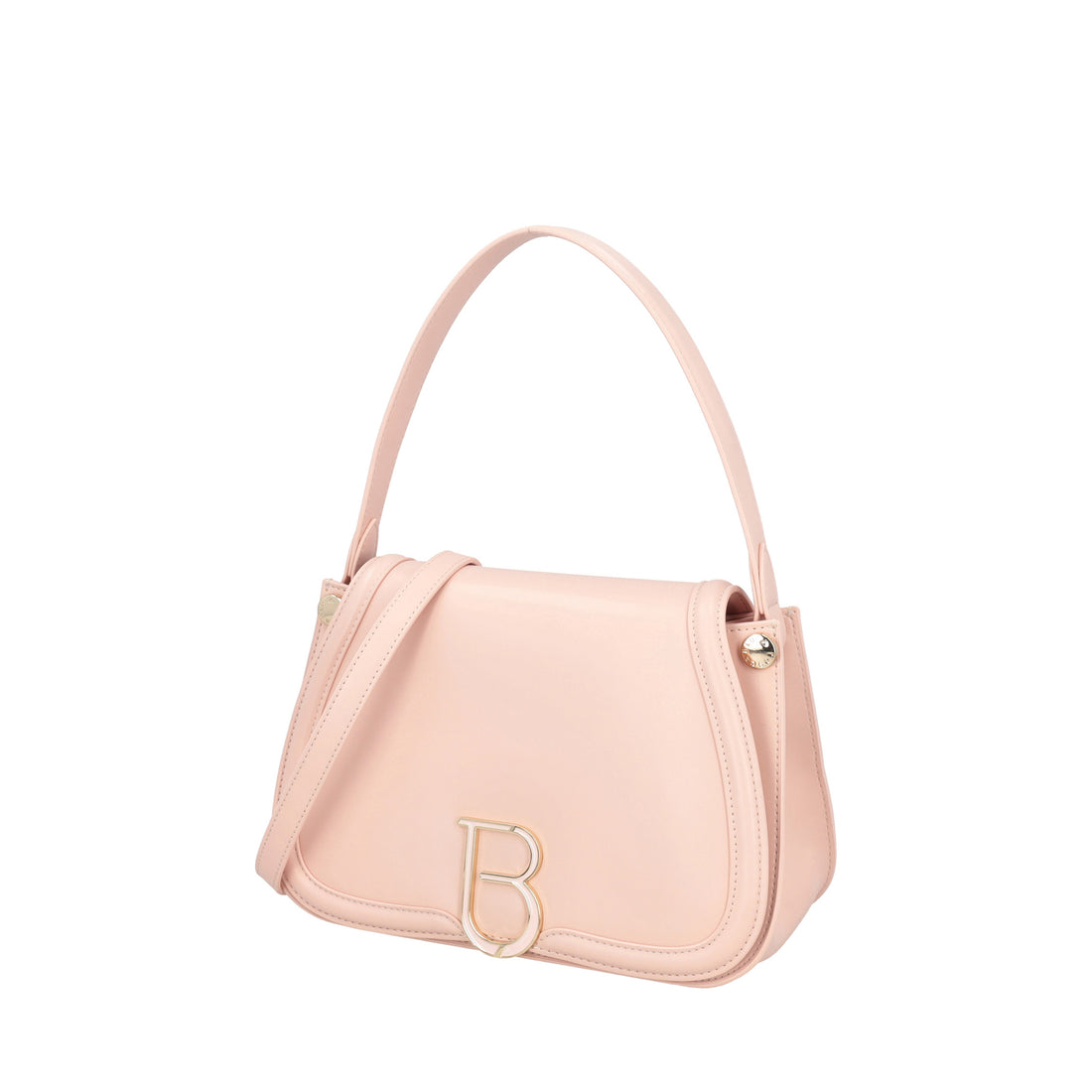 Borsa a spalla Margaret con logo colore rosa
