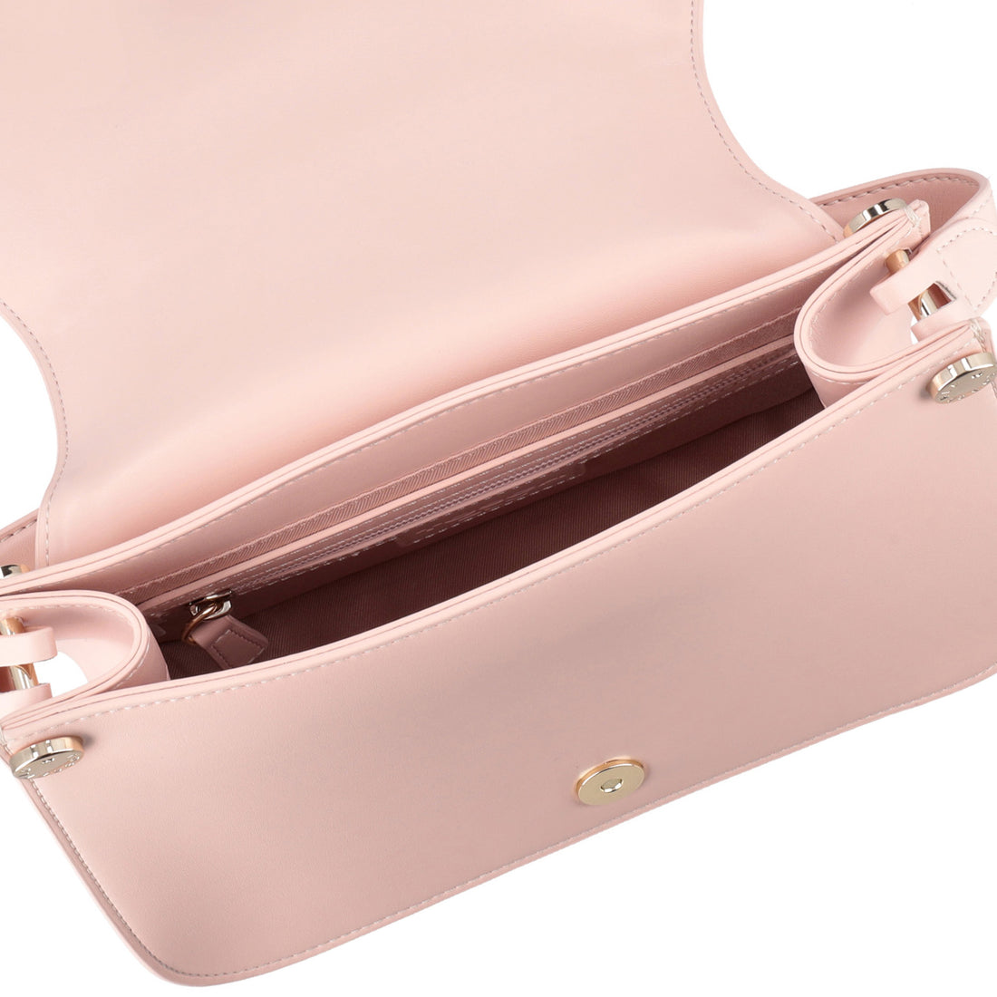 Borsa a spalla Margaret con logo colore rosa