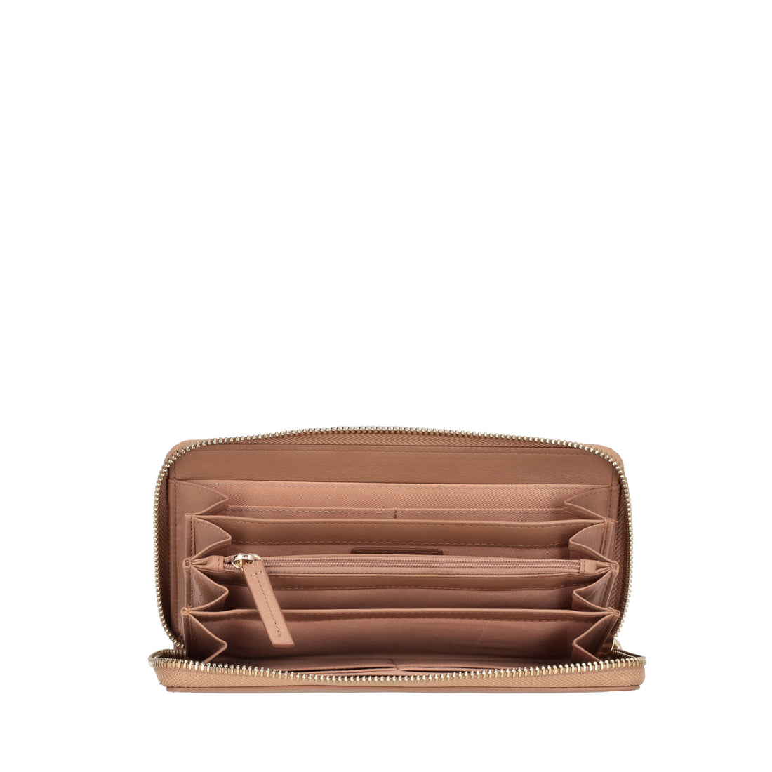 Portafoglio zip around Daily Wallets colore biscotto
