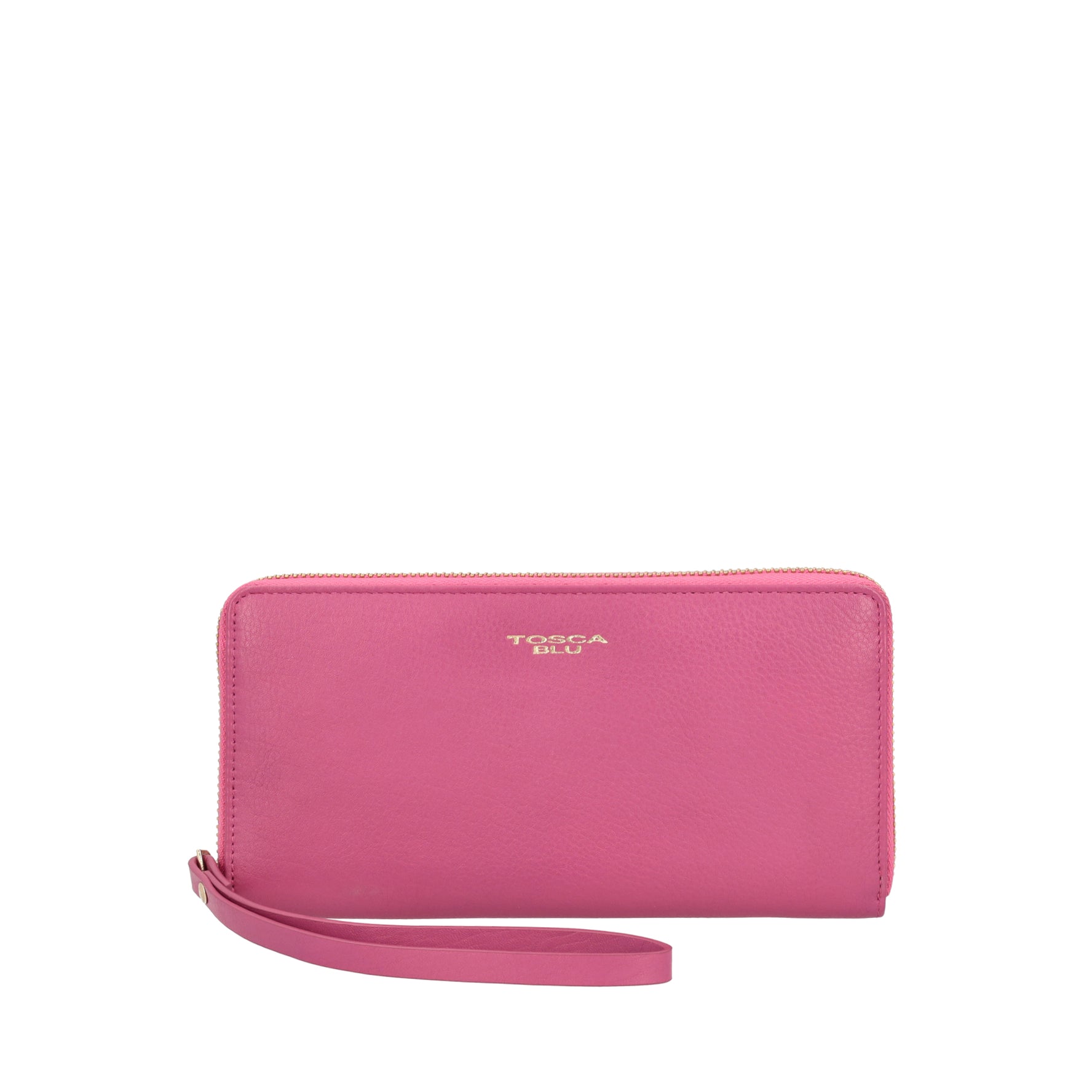 Daily Wallets zip around wallet in fuchsia color