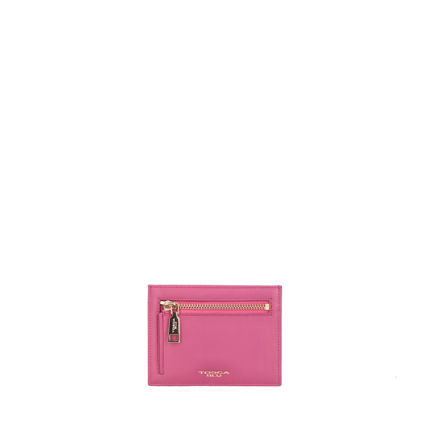 Daily Wallets wallet with zip in fuchsia color