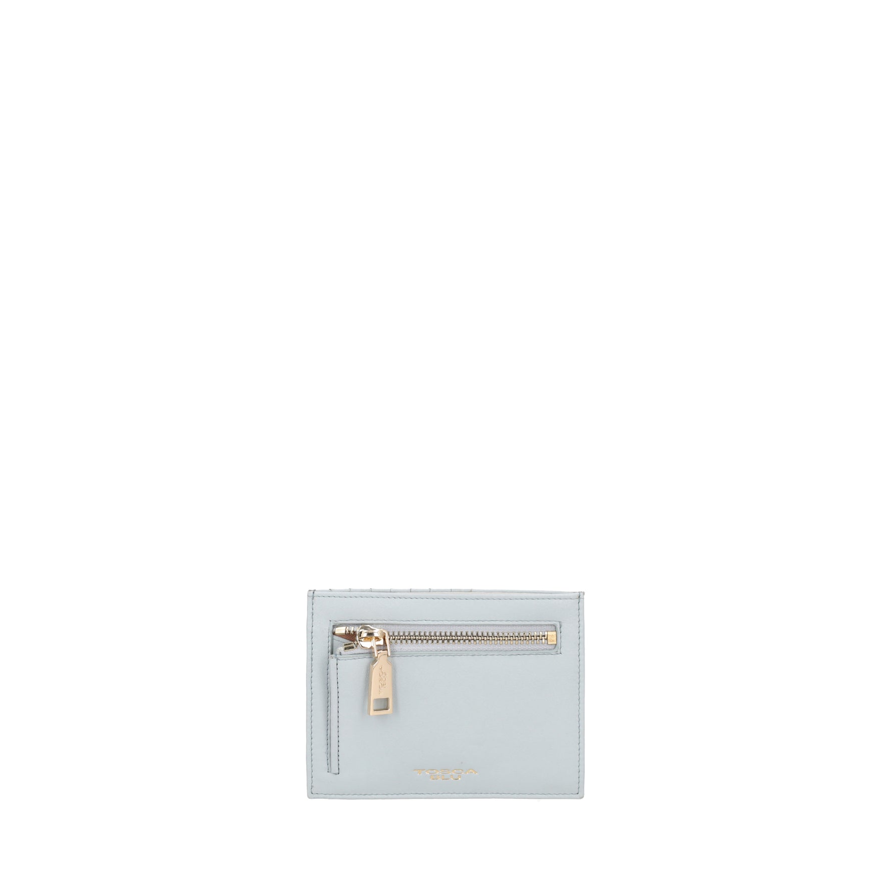 Daily Wallets wallet with zip color light blue