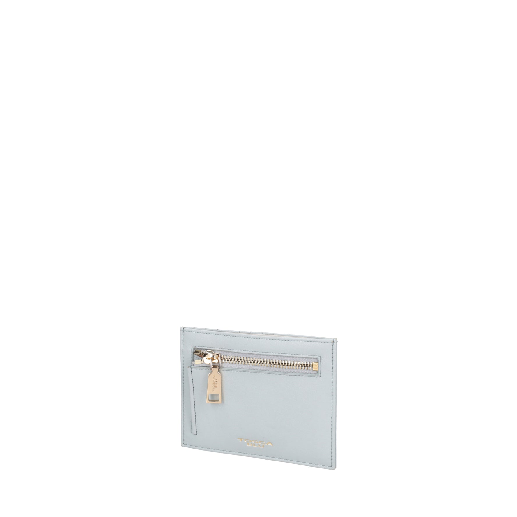 Daily Wallets wallet with zip color light blue