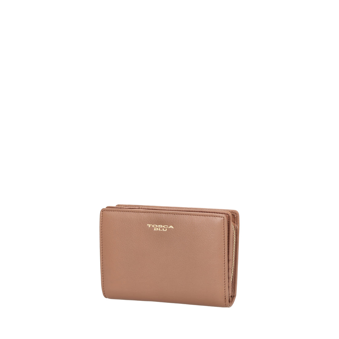 Portafoglio medio Daily Wallets in pelle colore biscotto