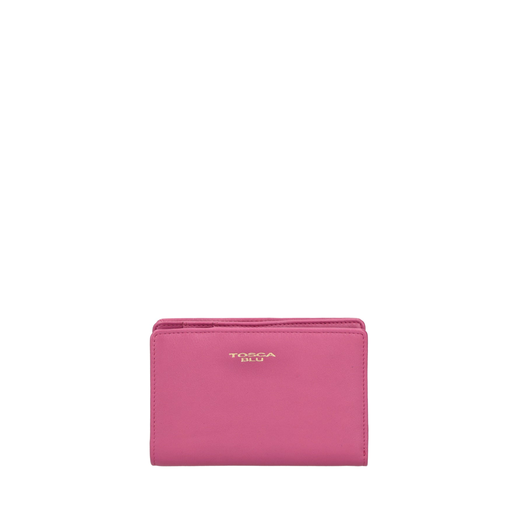 Daily Wallets medium wallet in fuchsia leather