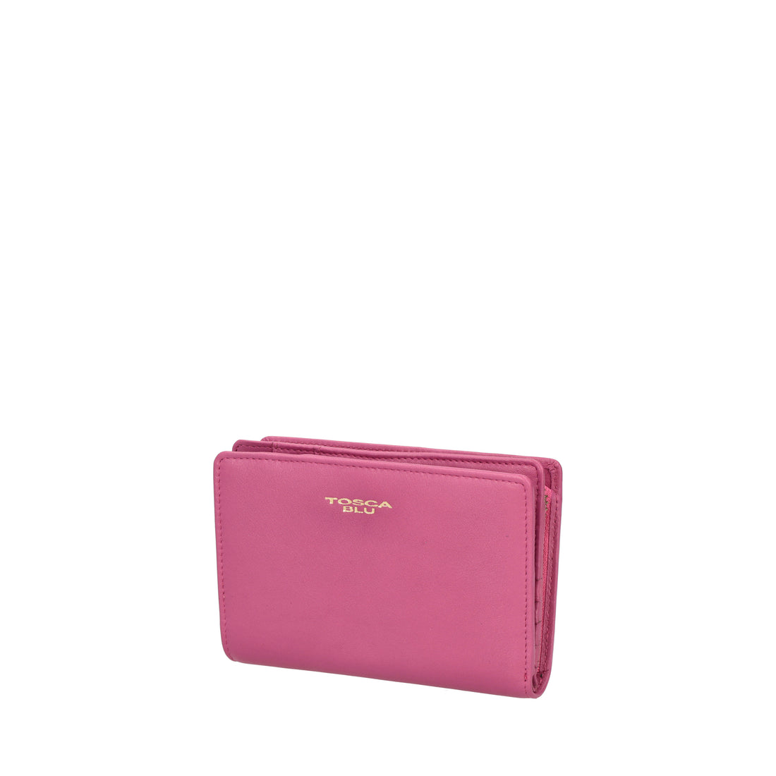 Portafoglio medio Daily Wallets in pelle colore fucsia