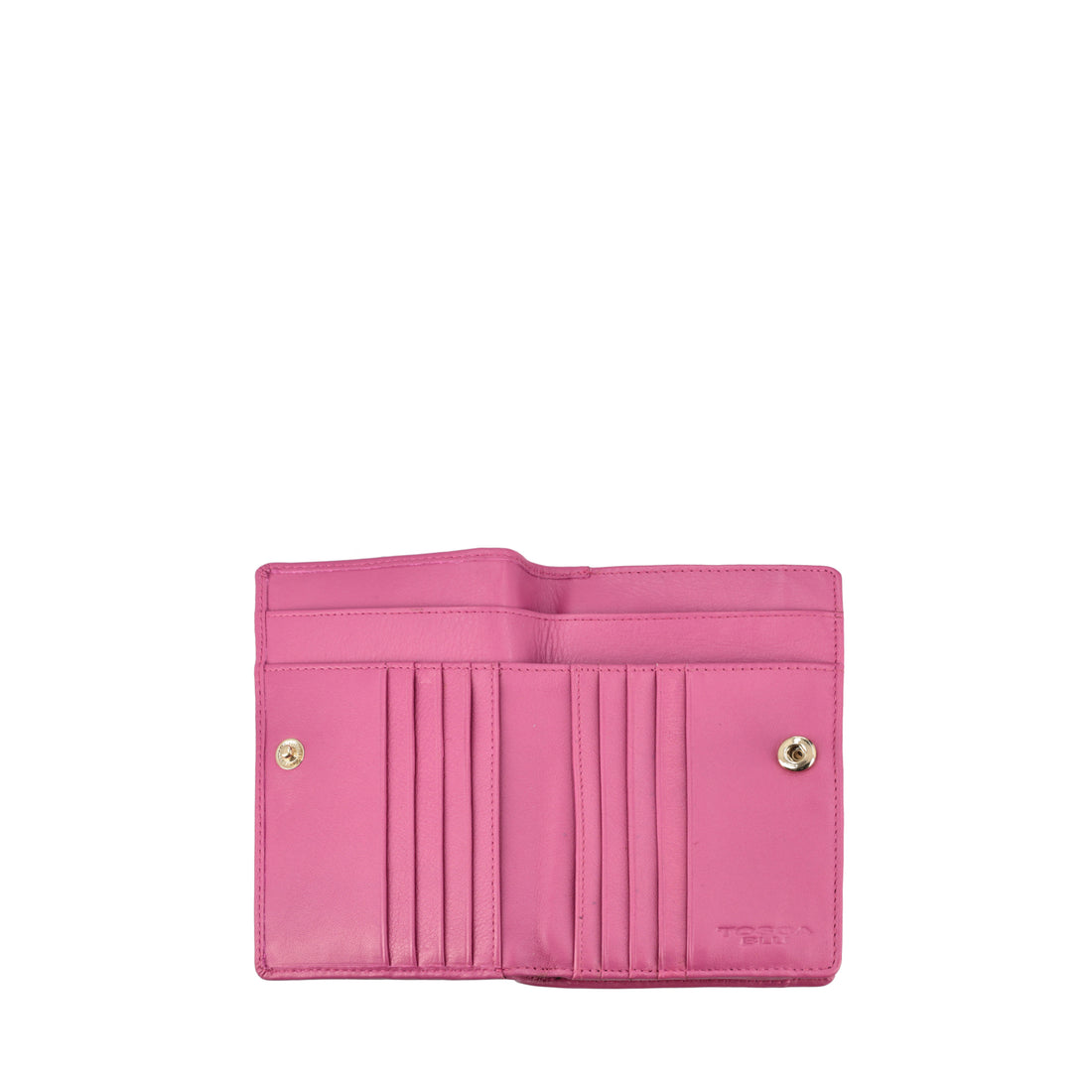 Portafoglio medio Daily Wallets in pelle colore fucsia
