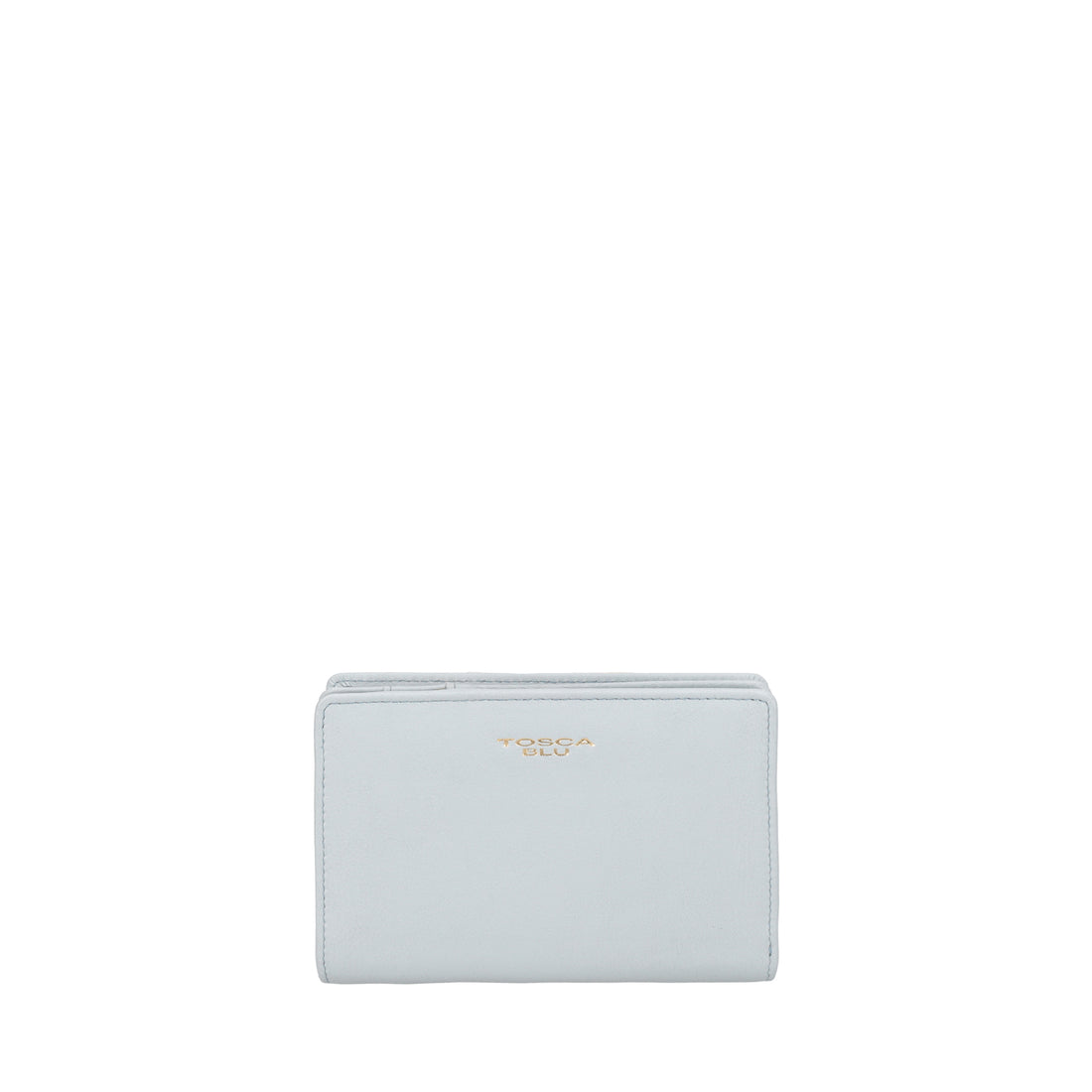 Portafoglio medio Daily Wallets in pelle colore azzurro