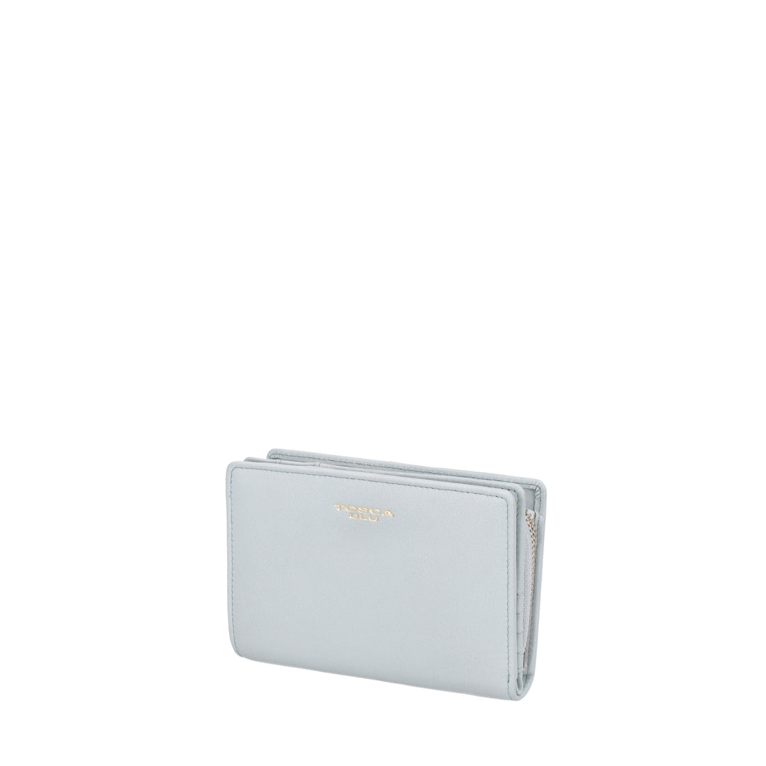 Portafoglio medio Daily Wallets in pelle colore azzurro