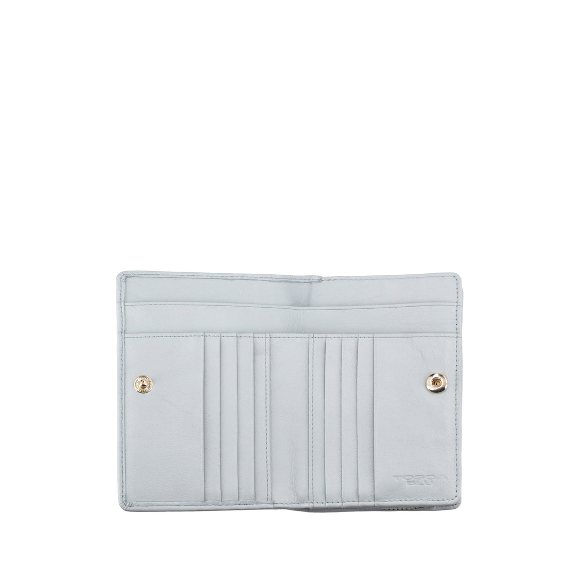 Portafoglio medio Daily Wallets in pelle colore azzurro