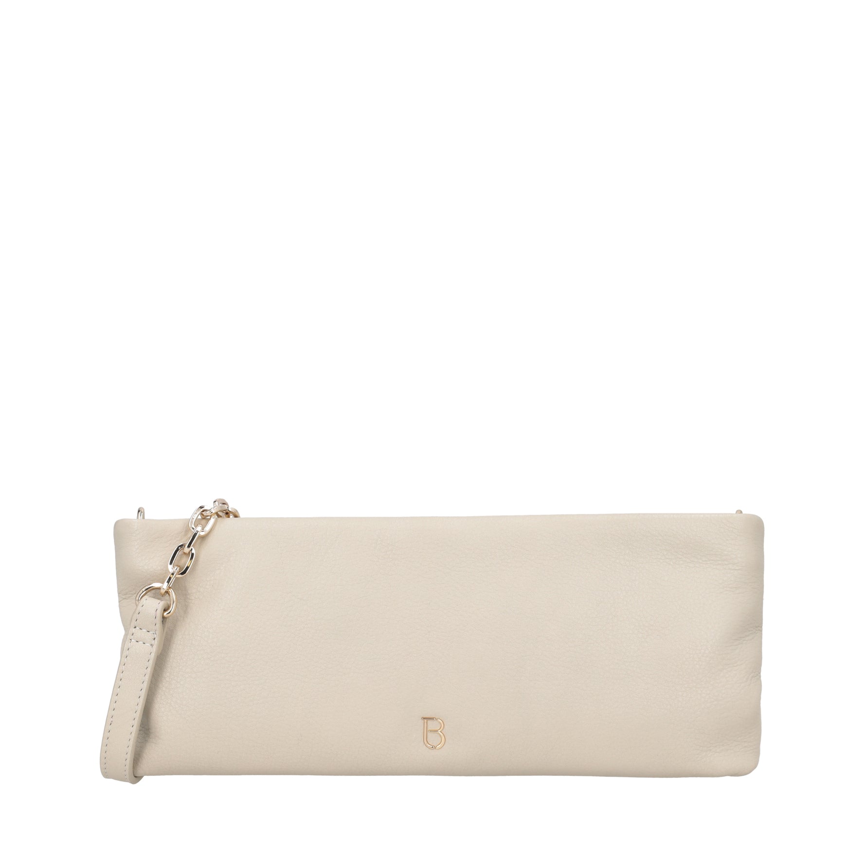 Evelyn shoulder bag in ivory leather