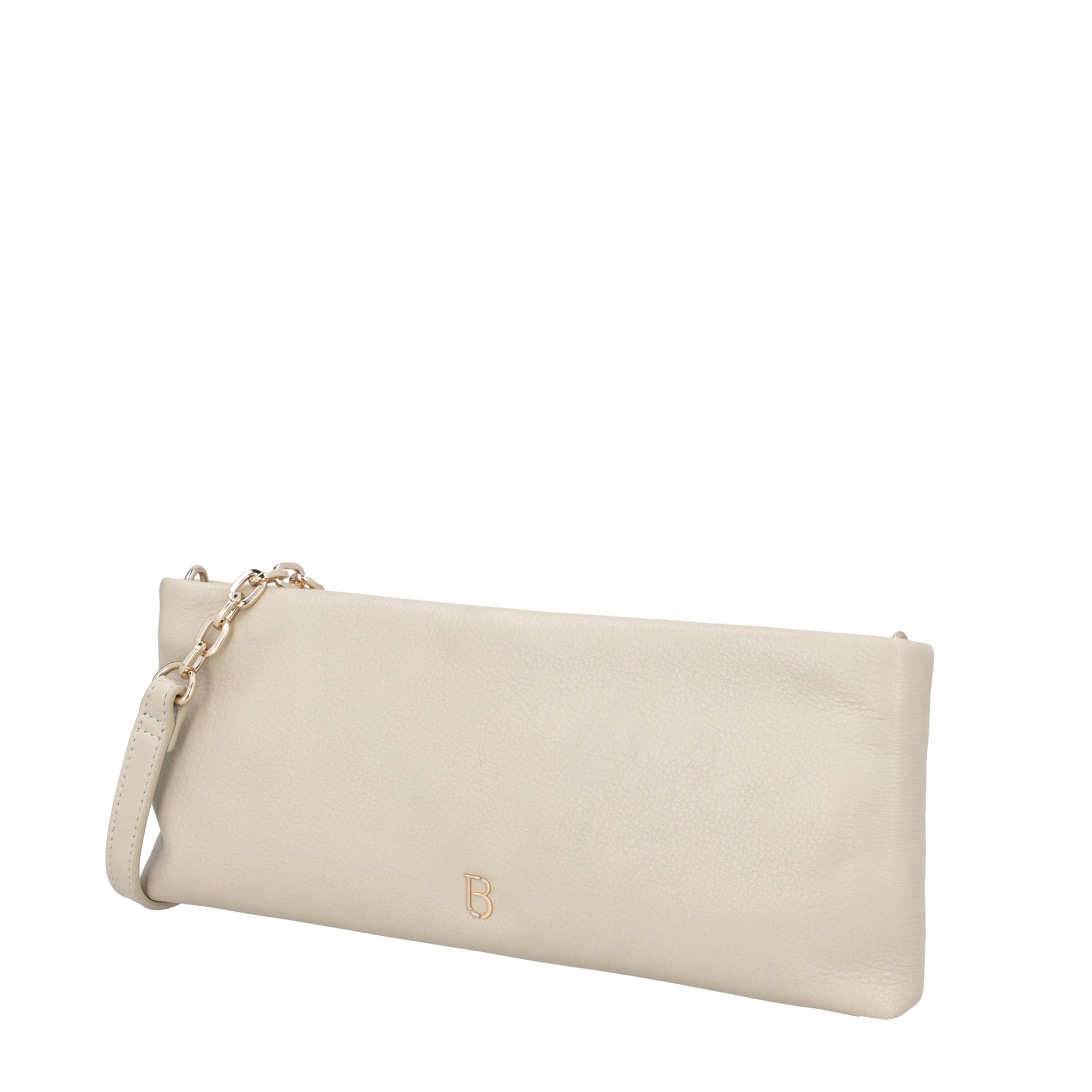 Evelyn shoulder bag in ivory leather
