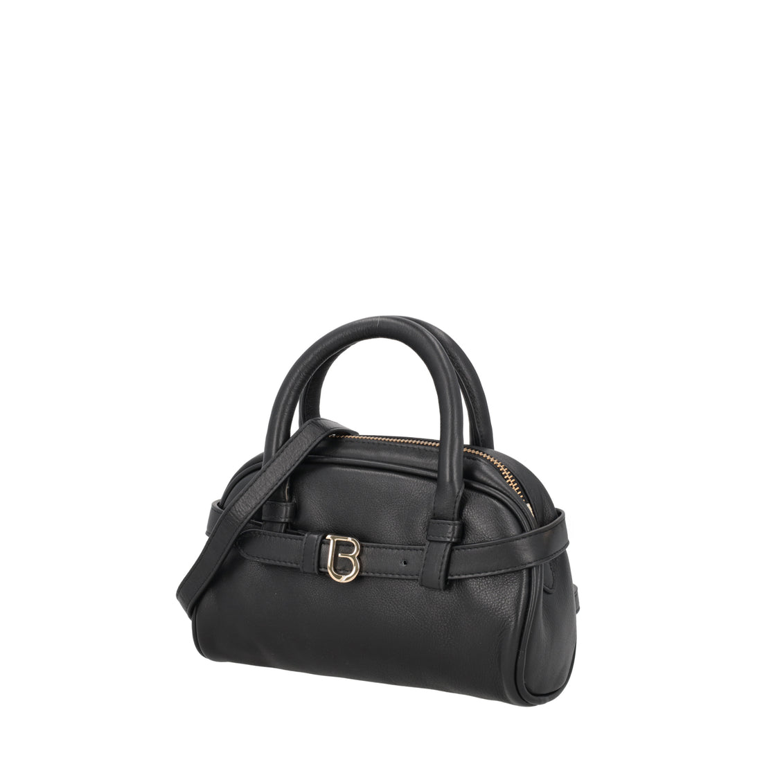 Borsa a mano mini Evelyn in pelle colore nero