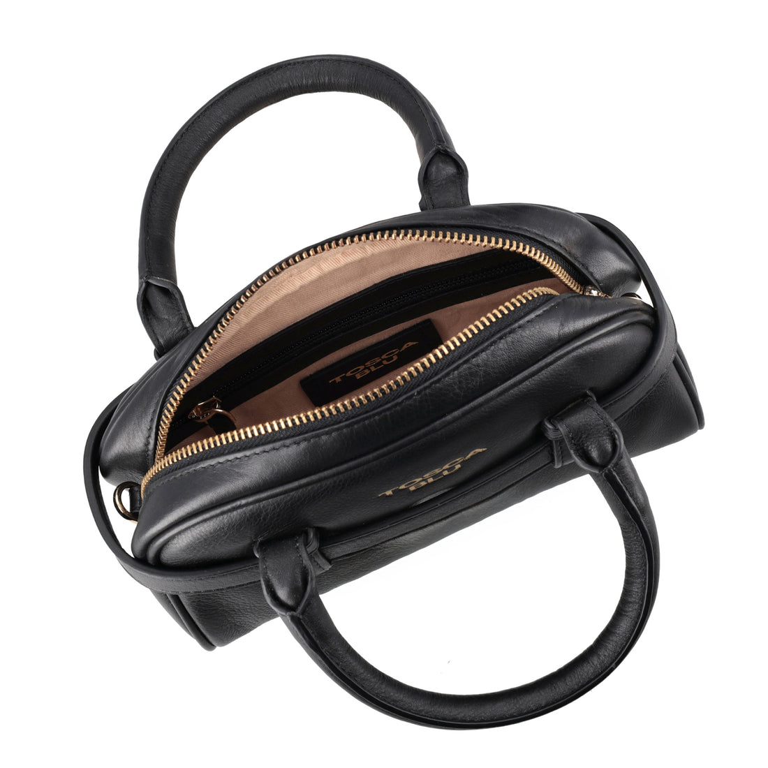 Borsa a mano mini Evelyn in pelle colore nero