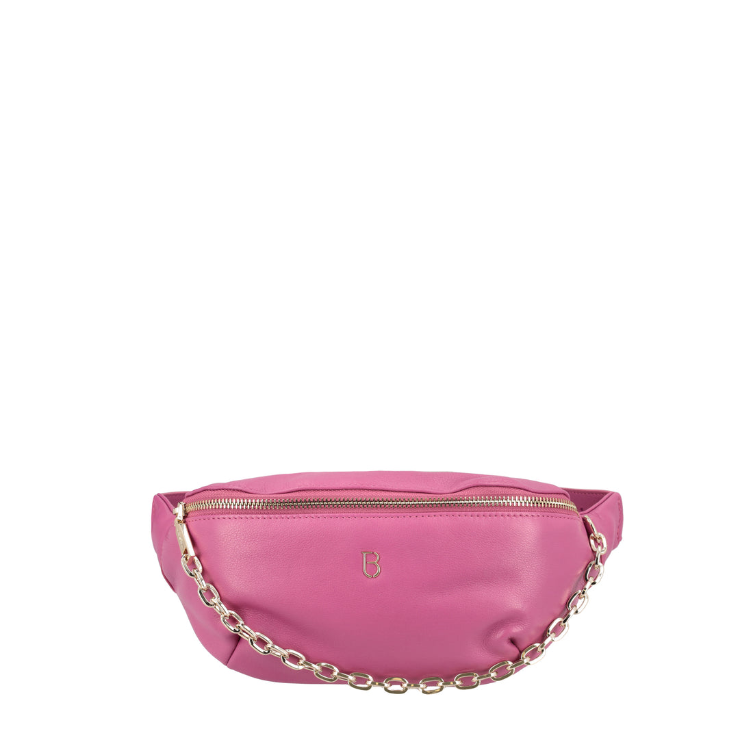 Marsupio Evelyn in pelle colore fucsia