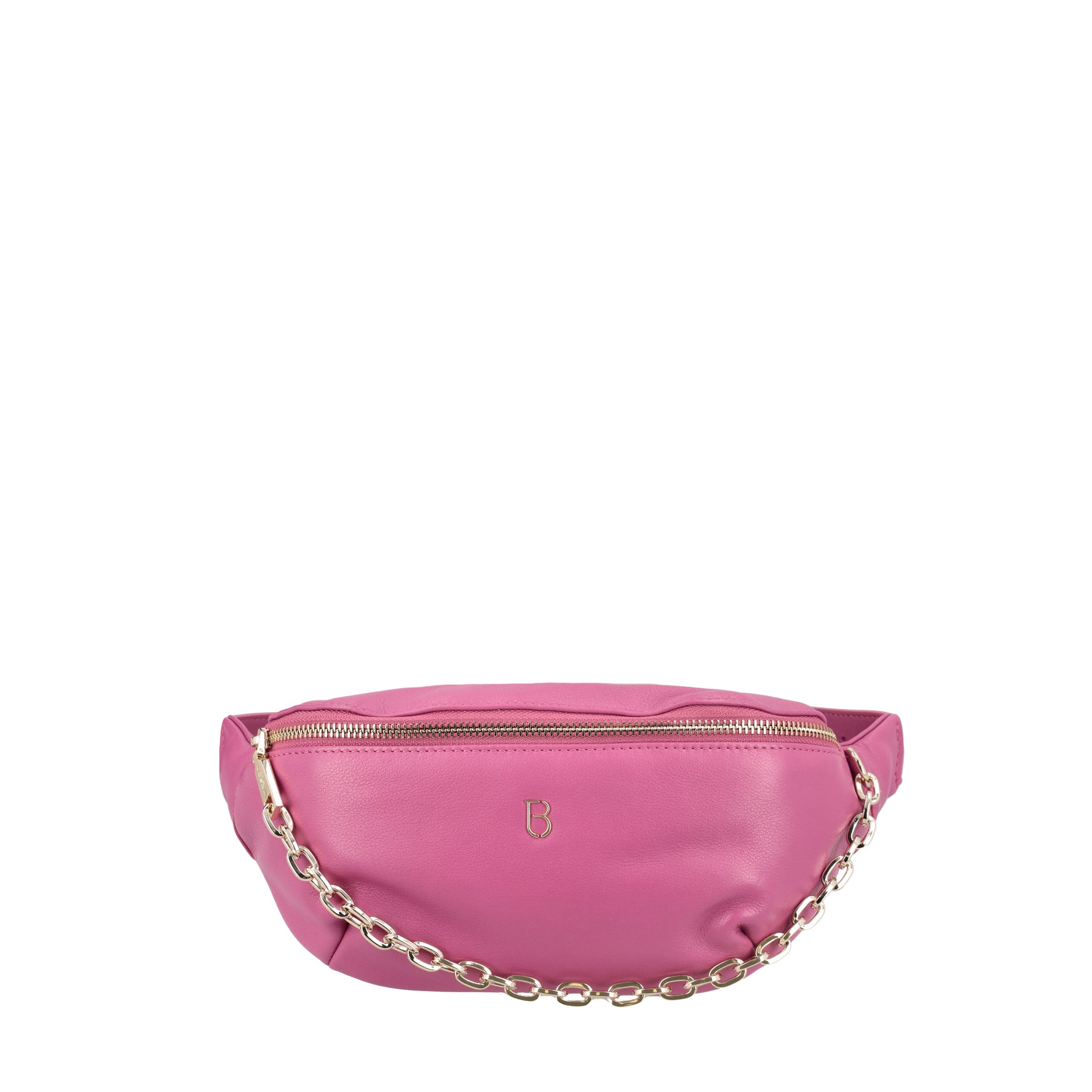Evelyn fuchsia leather belt bag