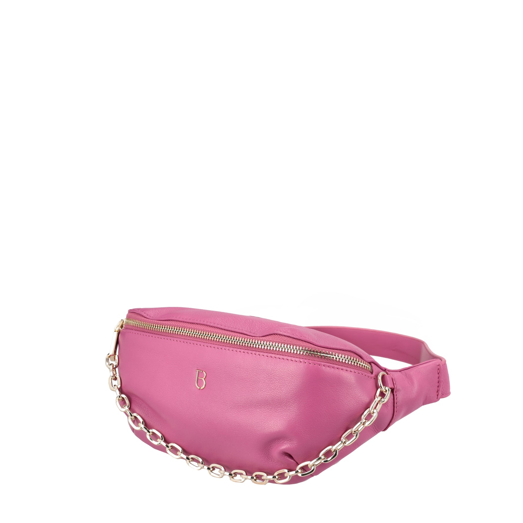 Evelyn fuchsia leather belt bag