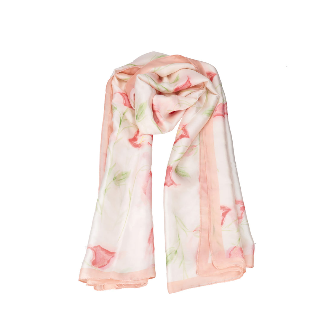 Orange scarf pink color