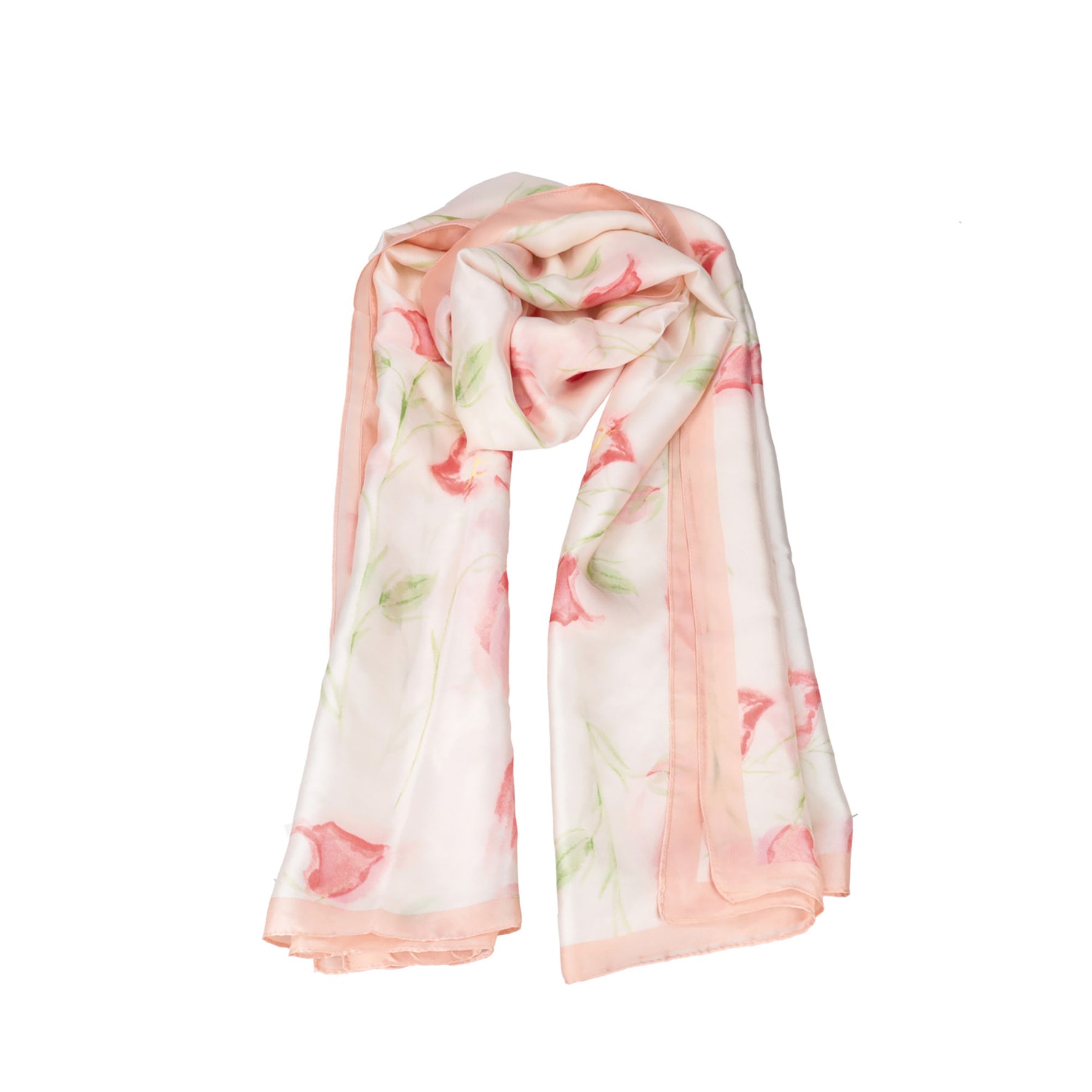 Orange scarf pink color