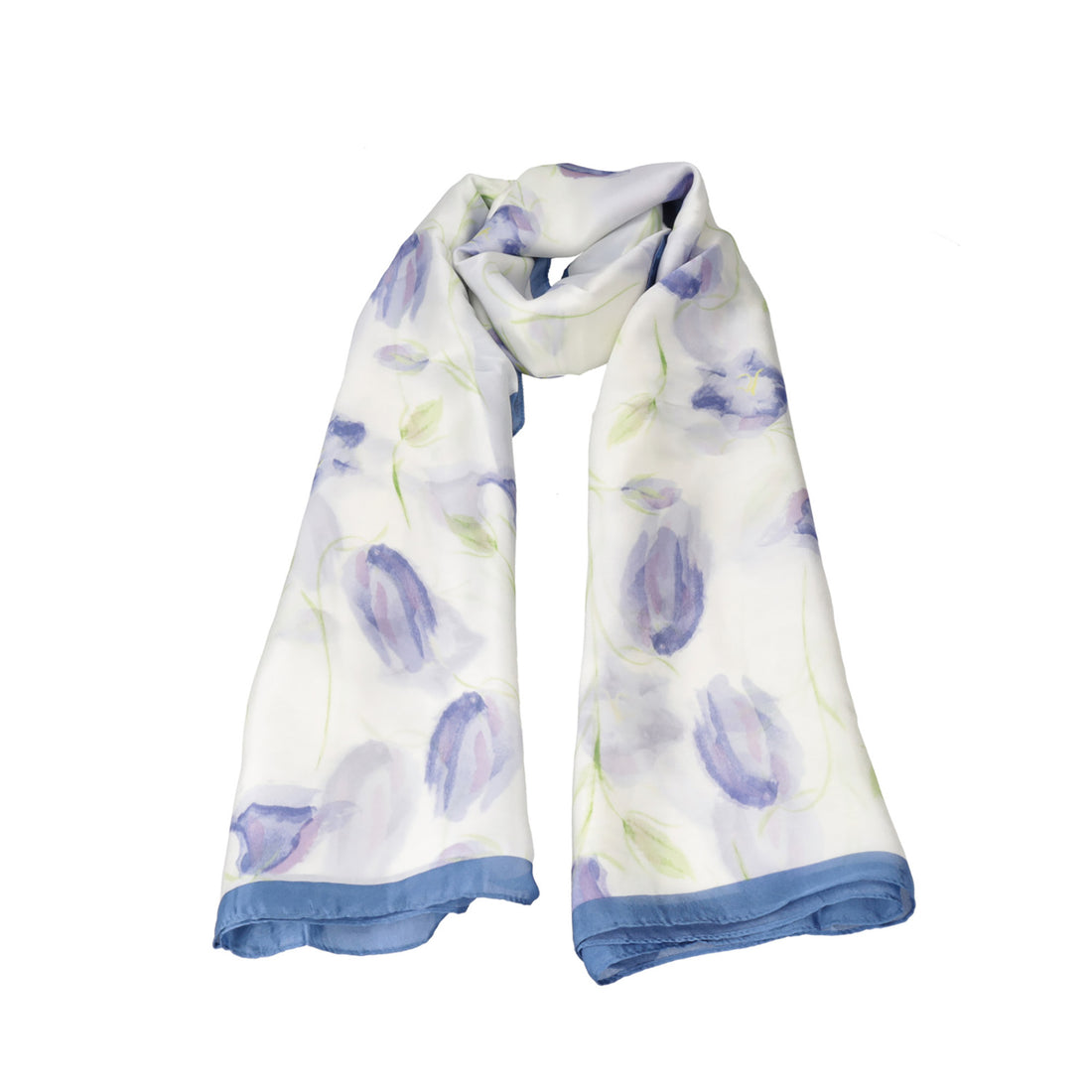 Orange scarf light blue color