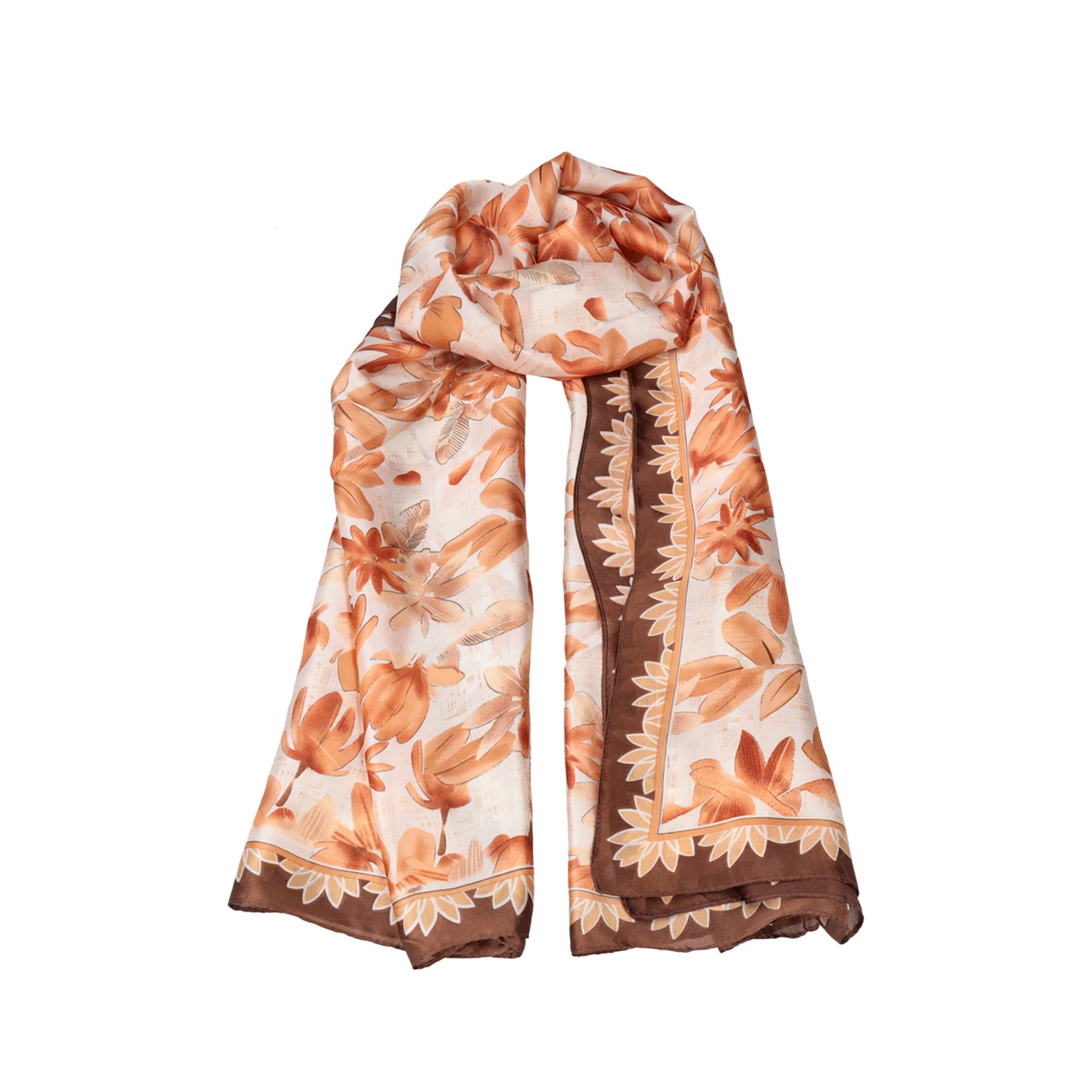 Chestnut scarf leather color