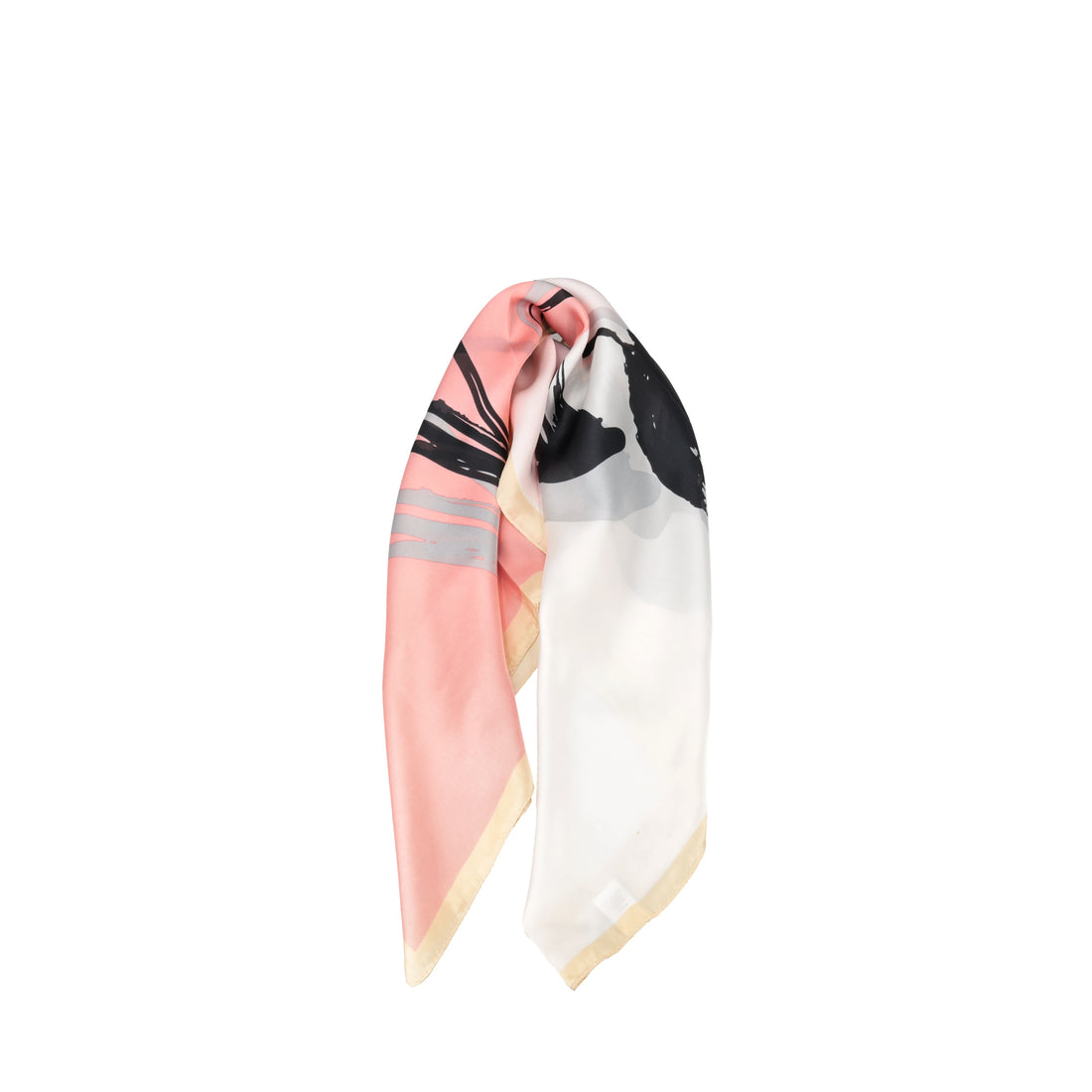 Pistachio scarf pink color