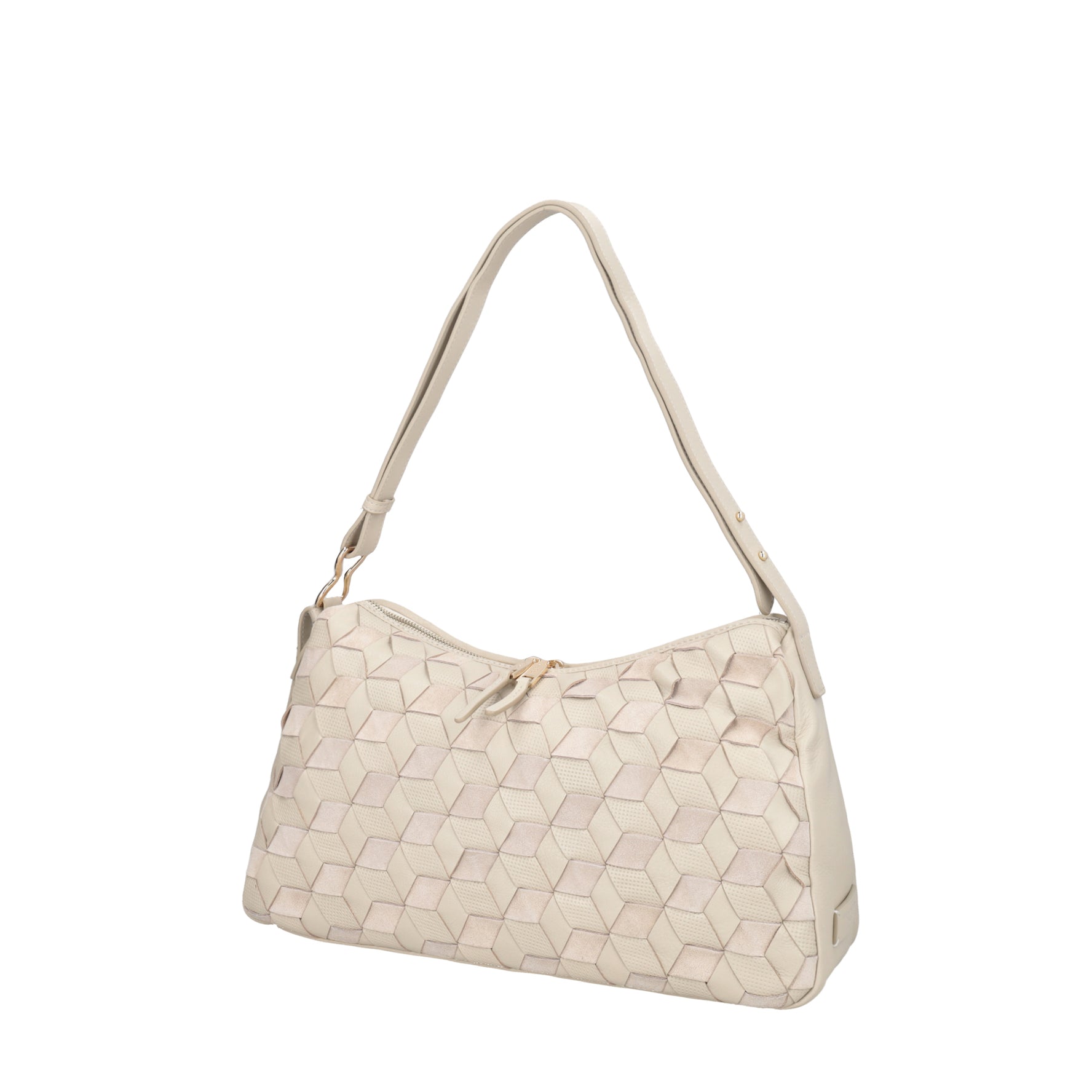 Susan suede shoulder bag ivory color