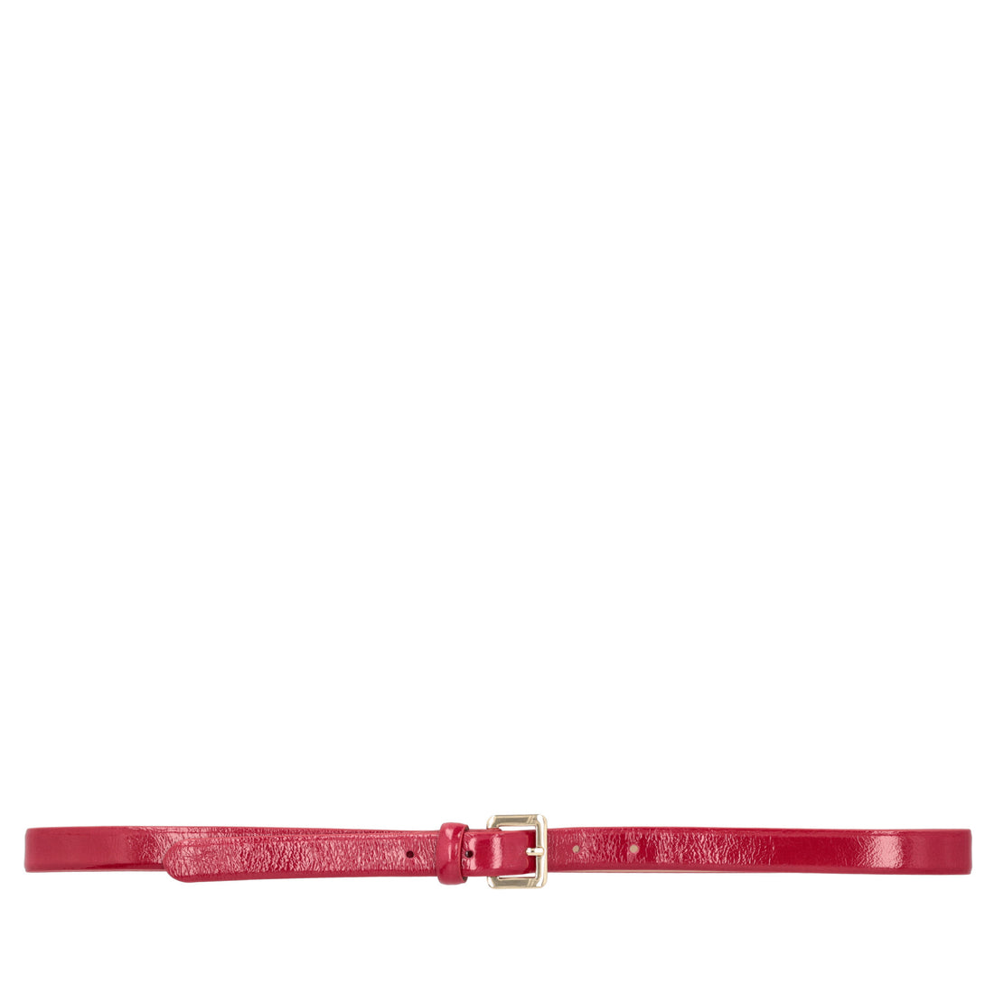 Red leather belt