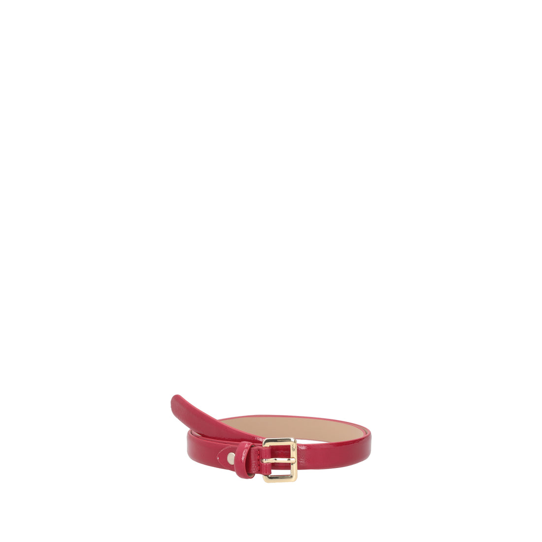 Red leather belt