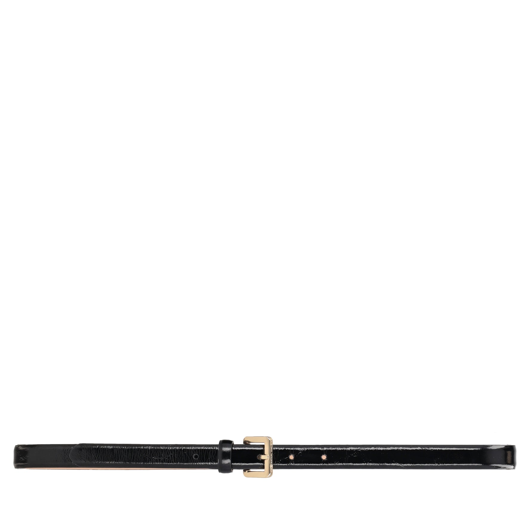 Black leather belt