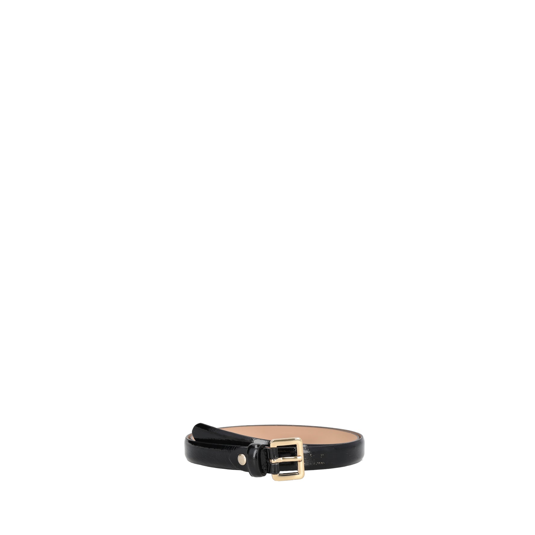 Black leather belt