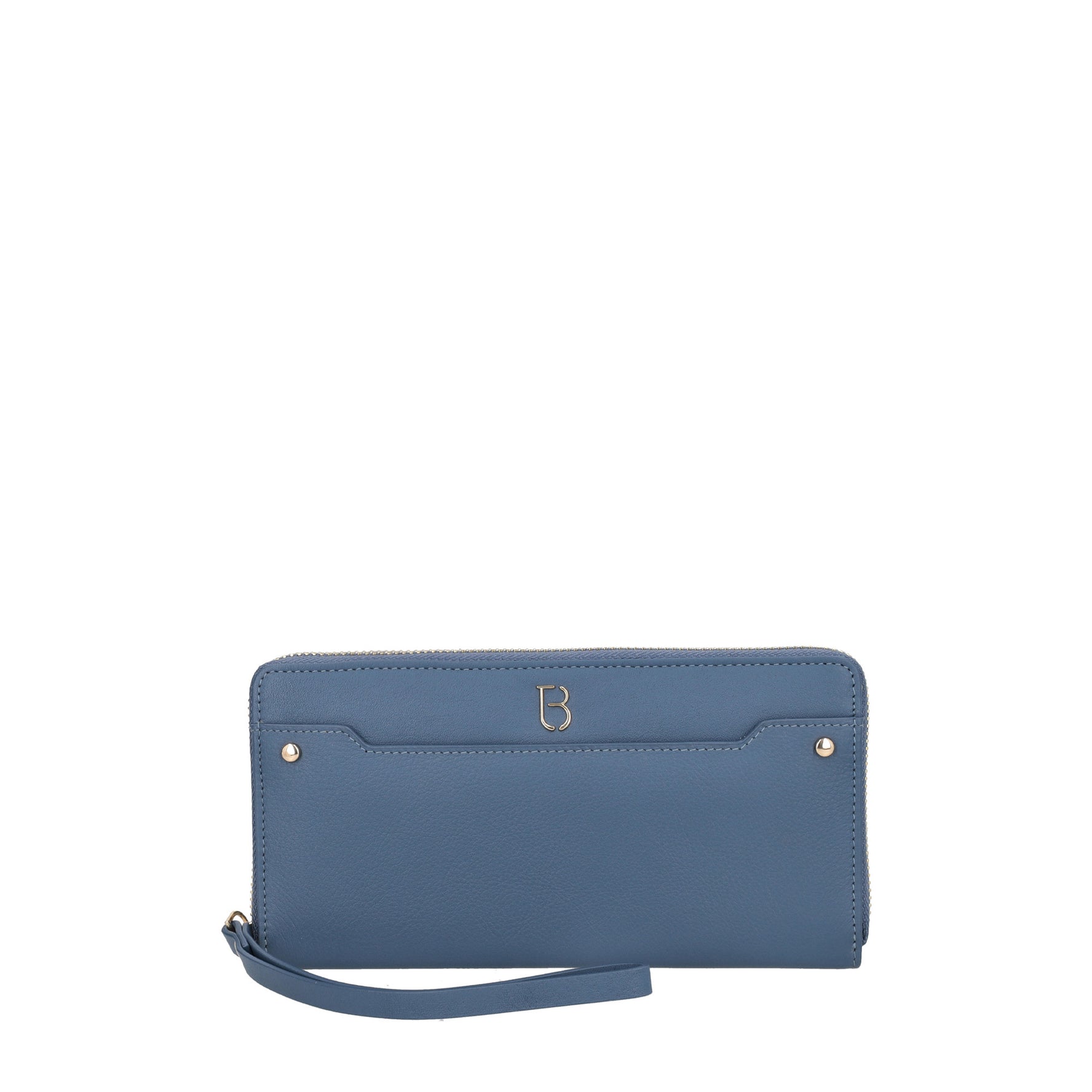 Morgana zip around wallet blue color