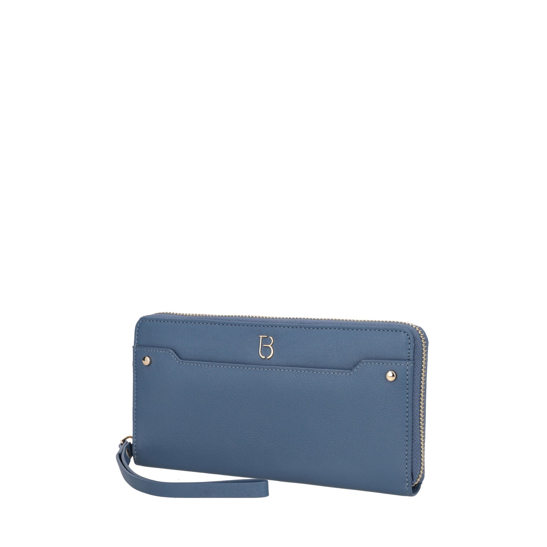 Morgana zip around wallet blue color