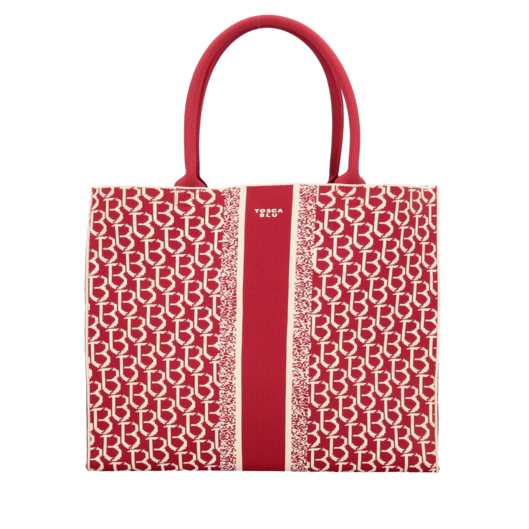 Shopping grande logata Saint Tropez colore rosso