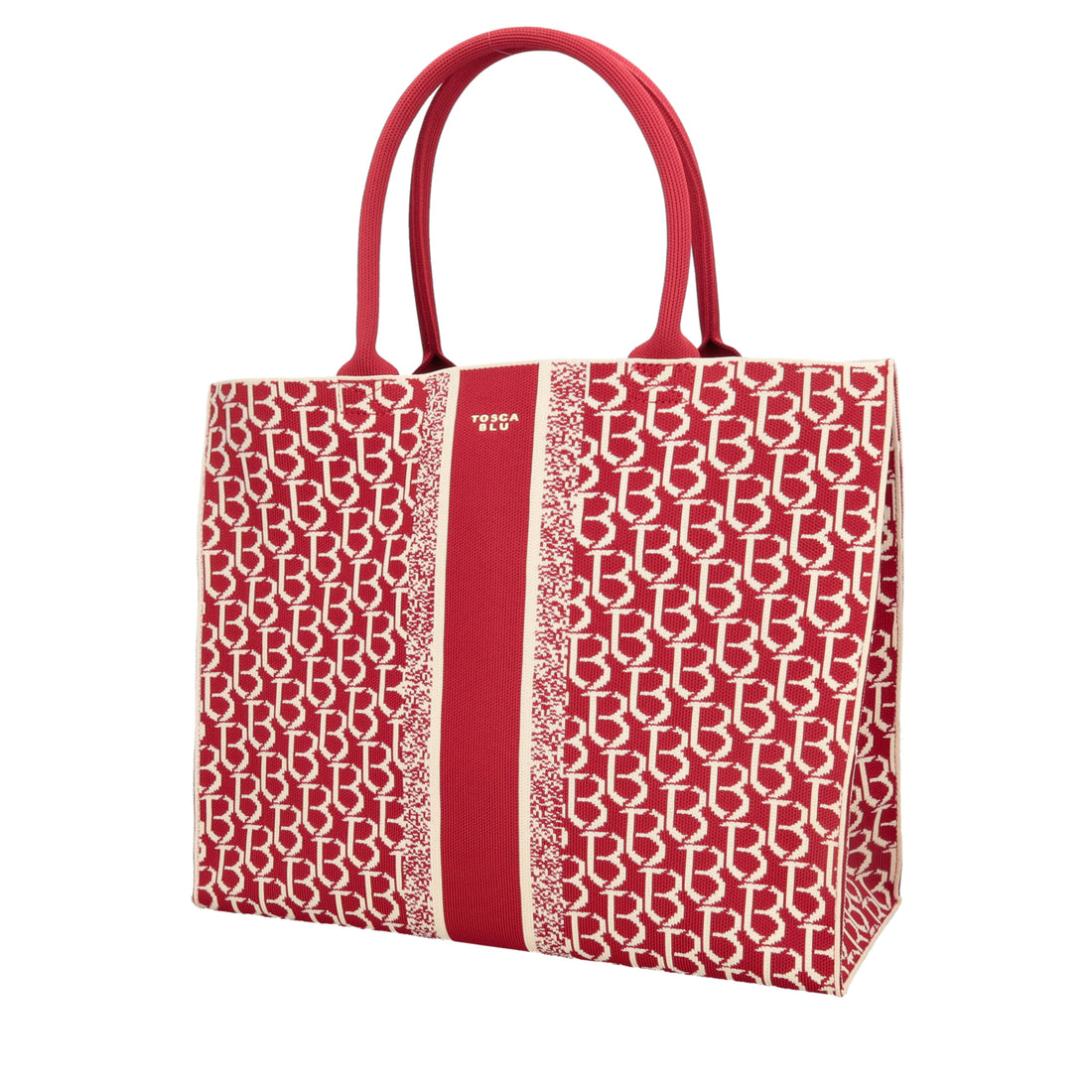 Shopping grande logata Saint Tropez colore rosso