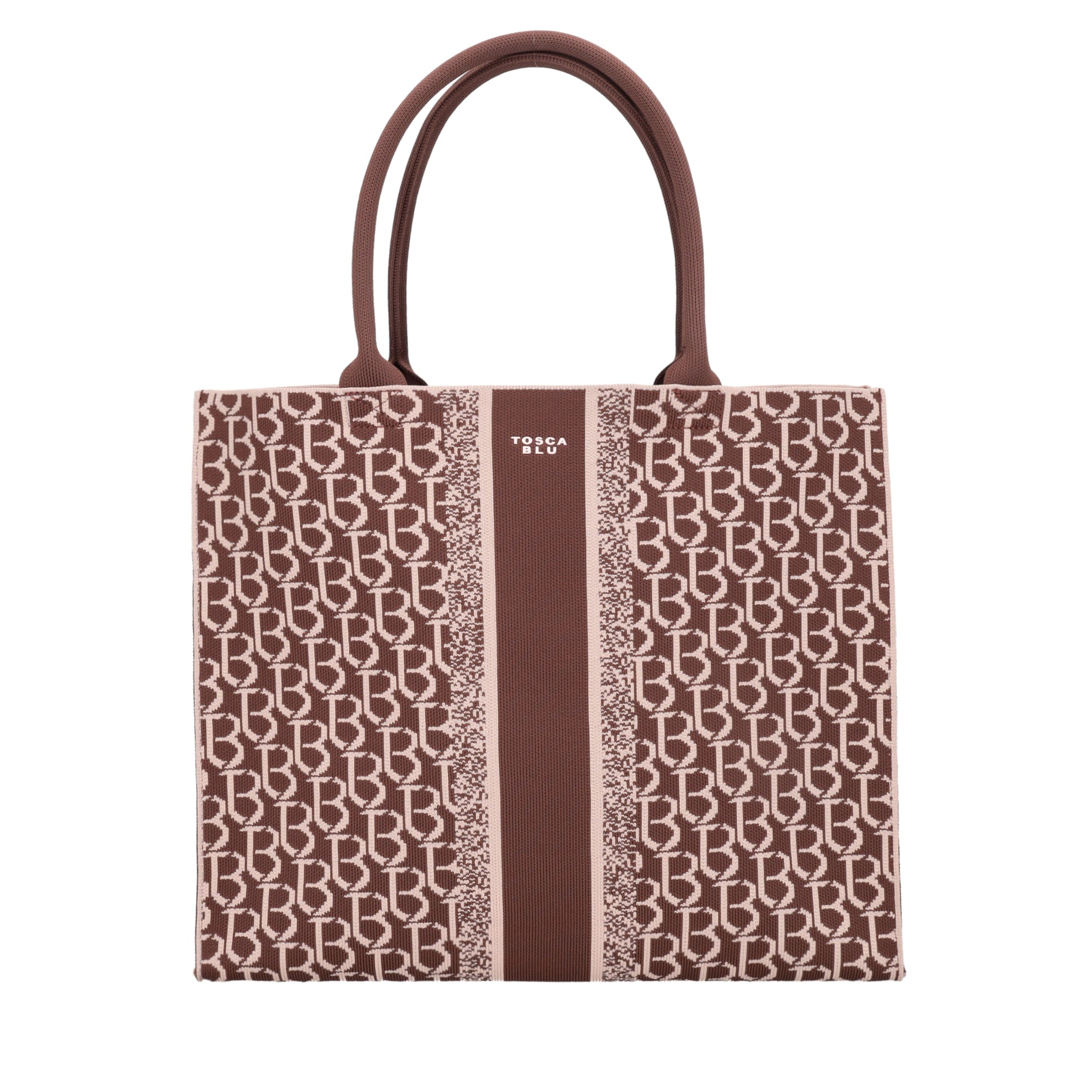 Shopping grande logata Saint Tropez colore marrone