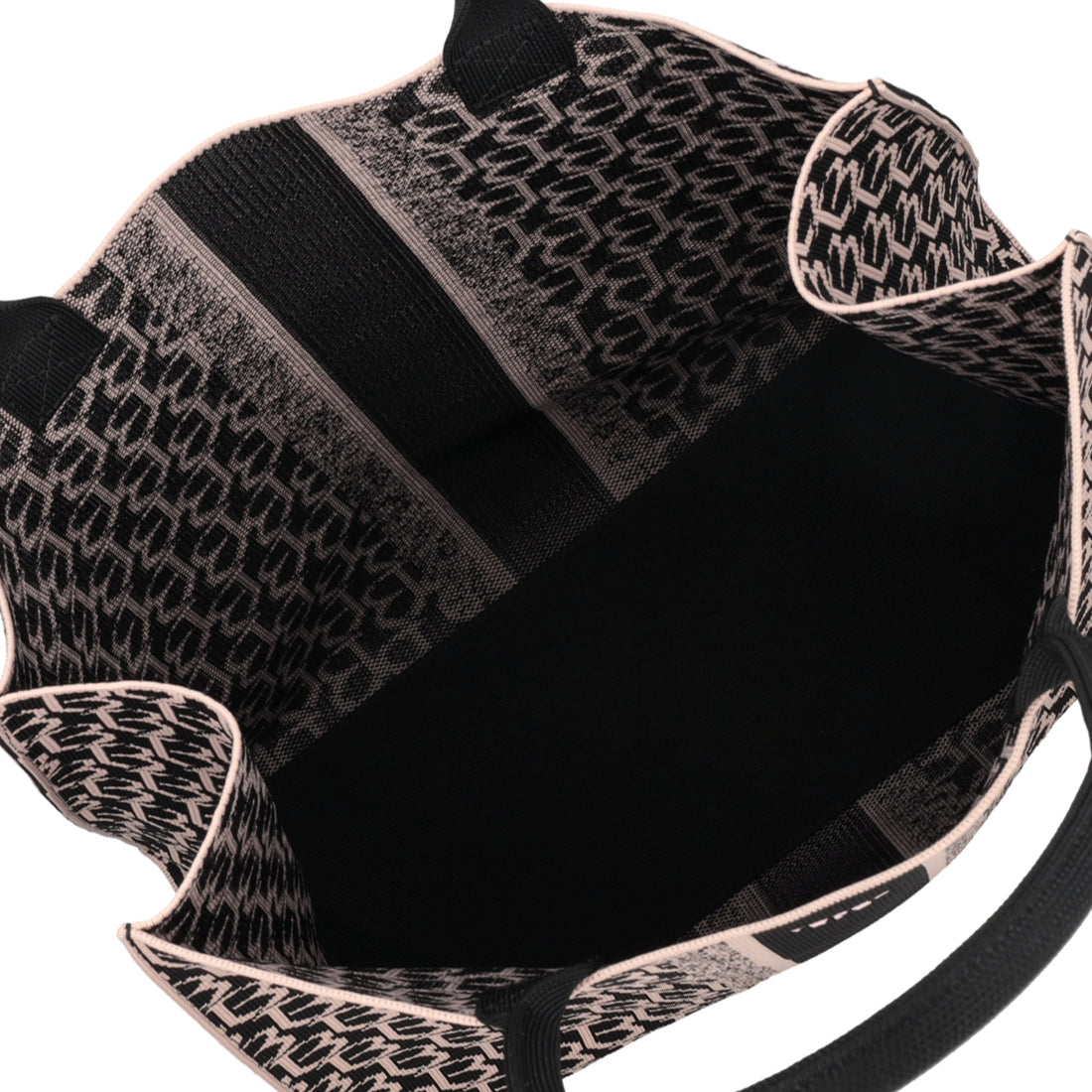 Large shopping bag with Saint Tropez logo in black