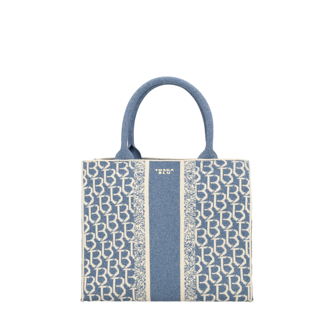 Shopping media logata Saint Tropez colore blu